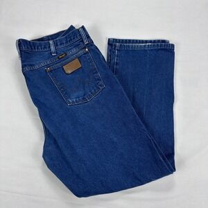 Wrangler  Cowboy Cut Jeans Men's‎ 42x30 Blue Denim Classic Fit Western 13MWZ